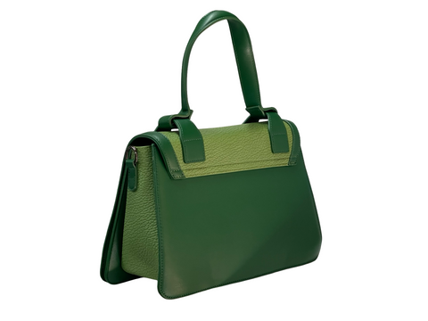 BAGCO Green Signature Satchel – Bold Elegance, Everyday Power