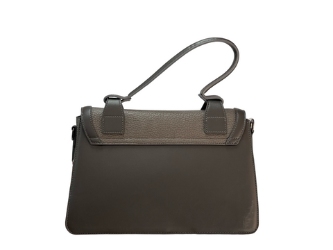 BAGCO Gray Signature Satchel – Bold Elegance, Everyday Power