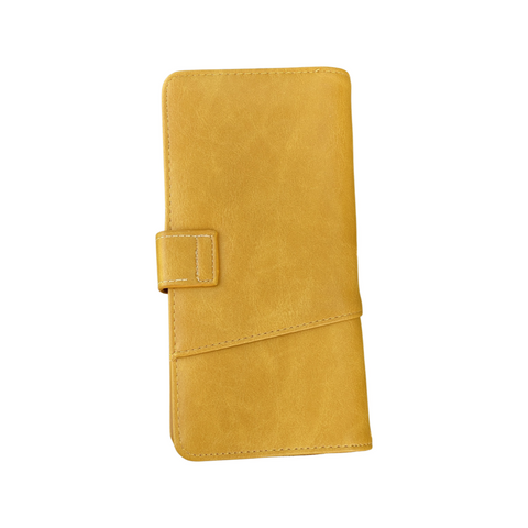 Mustard Yellow Leather Wallets