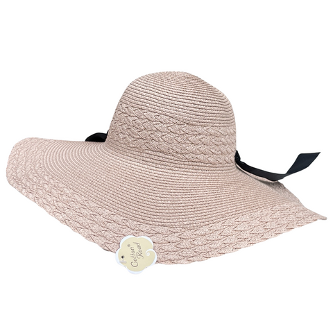 Panama Hat With Faux Leather Band