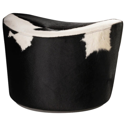 STOCKHOLM Pouffe, Delikat White/black