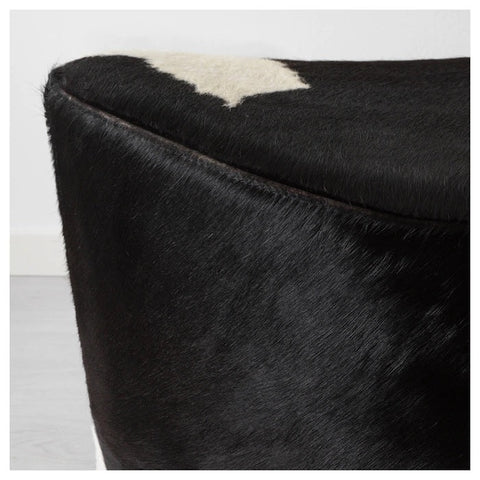 STOCKHOLM Pouffe, Delikat White/black
