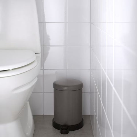 TOFTAN Waste bin, grey, 4l