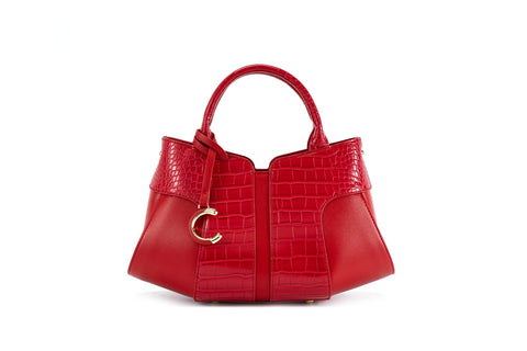 Chrisbella Classic Wine Red Handbag