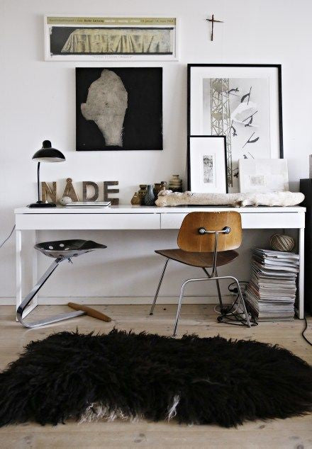 BESTA BURS Desk, 120x40cm, High-gloss white
