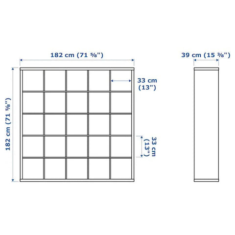 KALLAX 5x5, 182x182cm, White