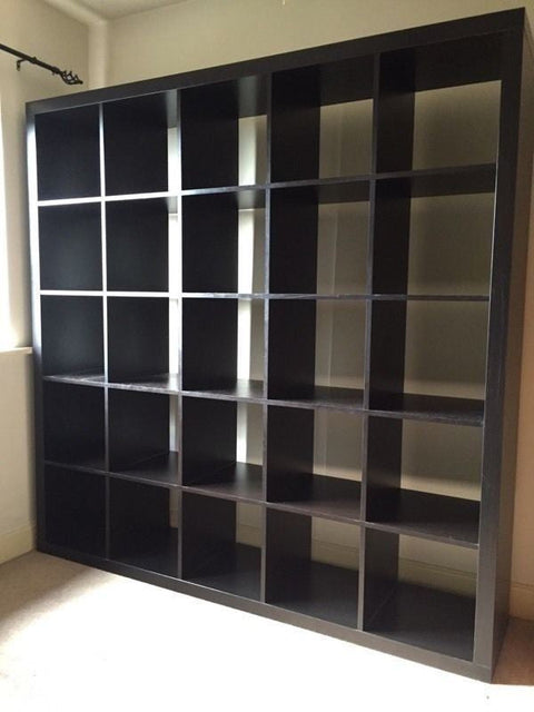 KALLAX 5x5, 182x182cm, Black-brown
