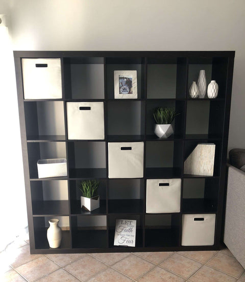 KALLAX 5x5, 182x182cm, Black-brown