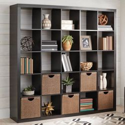 KALLAX 5x5, 182x182cm, Black-brown