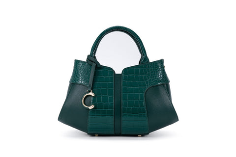 Chrisbella Executive Green Handbag