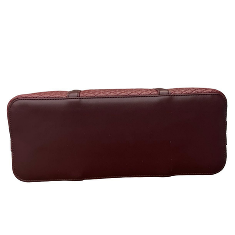 BAGCO Sovereign Quilt Satchel- Burgundy