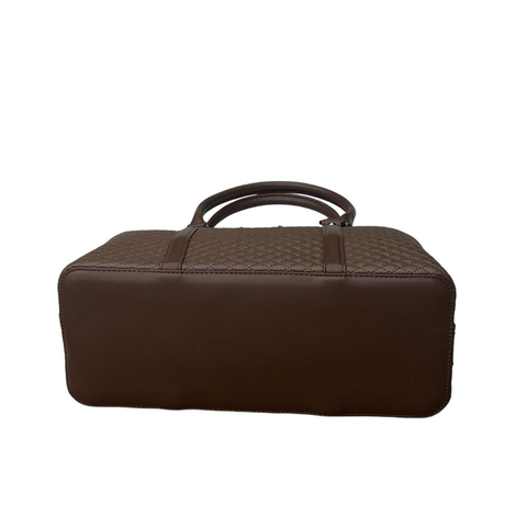 BAGCO Sovereign Quilt Satchel- Dark Brown