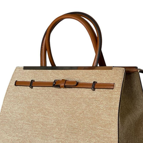 BAGCO Zenith Executive Satchel- Light Brown