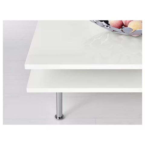TOFTERYD Coffee table, High-gloss white, 95x95cm