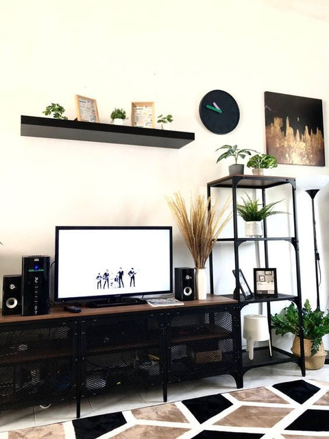 FJALLBO TV stand, 150x36x54cm, Black
