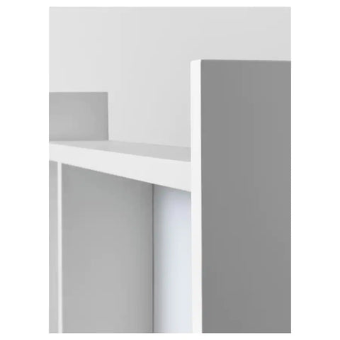 MICKE Desk with high add-on unit , White, 105x50cm