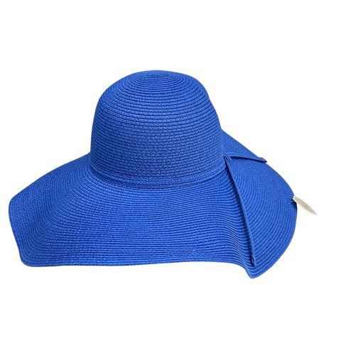 Ladies Packable Straw Floppy Sun Hat