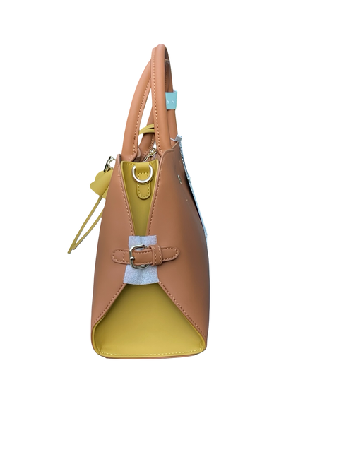 Chrisbella Floral Tassel Bag- Brown
