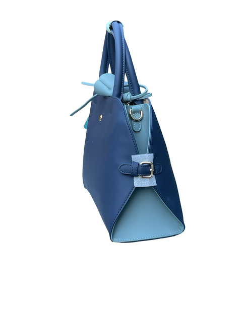 Chrisbella Floral Tassel Bag- Blue
