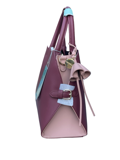 Chrisbella Floral Tassel Bag- Purple