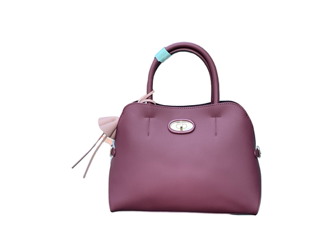 Chrisbella Floral Tassel Bag- Purple