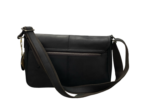 Classic Italian Leather Messenger Bag