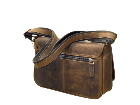 Classic Italian Leather Messenger Bag