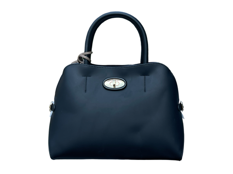 Chrisbella Floral Tassel Bag- Dark Blue