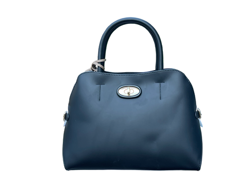 Chrisbella Floral Tassel Bag- Dark Blue