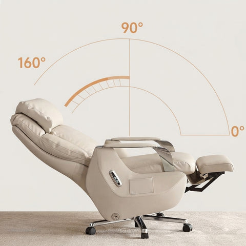 LuxeRecline Elite Executive Massage Chair- Grey