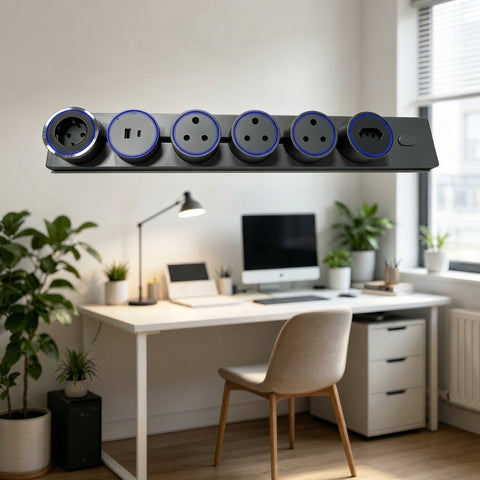 Modular Rotatable Socket Strip with USB Charging
