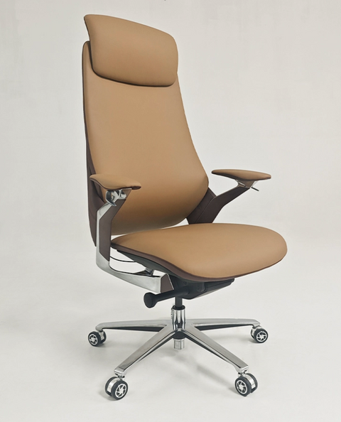 Italian Modern Lift Office Chair (Brown)