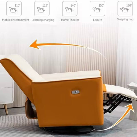 LuxePod Electric Recliner- Orange
