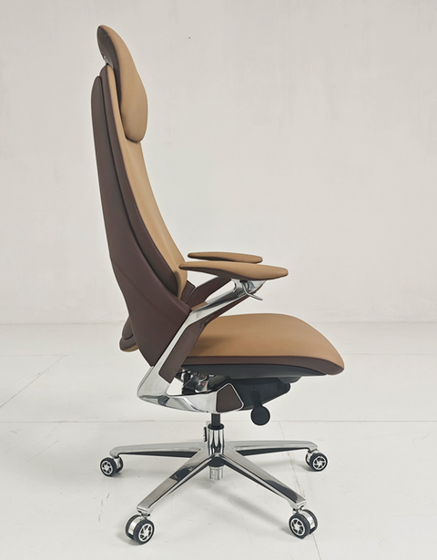 Italian Modern Lift Office Chair (Brown)