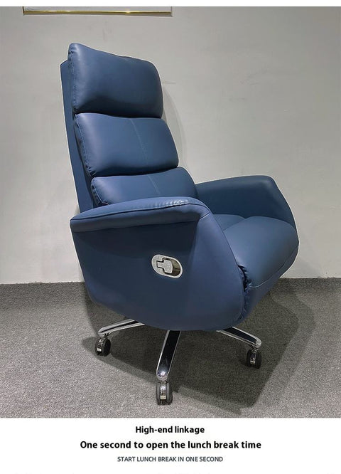 Italian Modern Lift Office Chair (Blue)