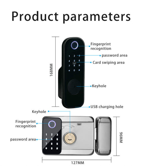 Biometric Smart Door Lock  - B001