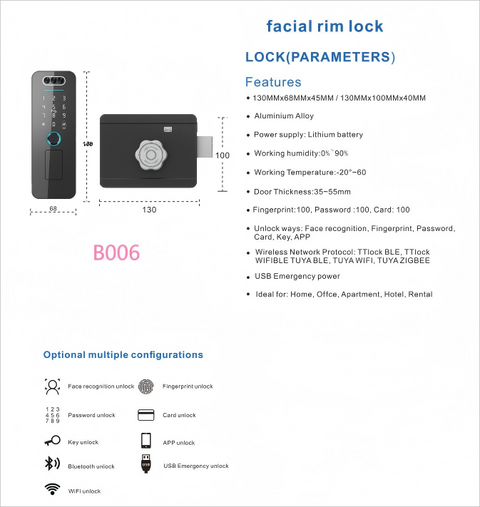 Biometric Smart Door Lock  - B006