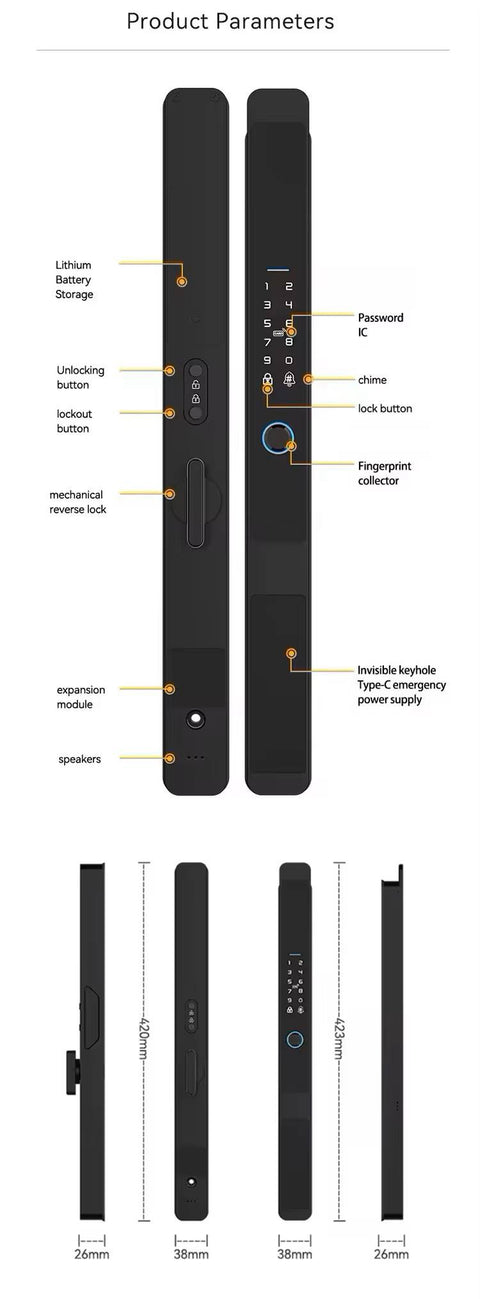 Biometric Smart Door Lock  - S010