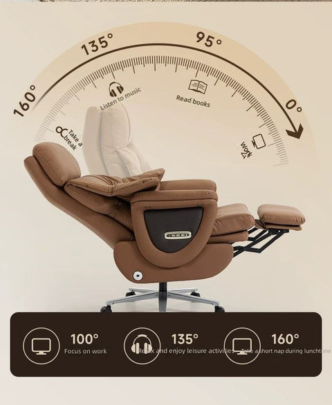 Modern Ergonomic Electric Massage Chair- Brown