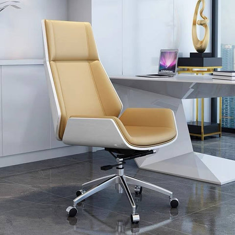 Ergonomic Beige Staff Office & Home Chair