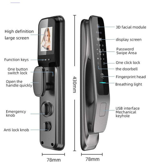 Biometric Smart Door Lock  - F030