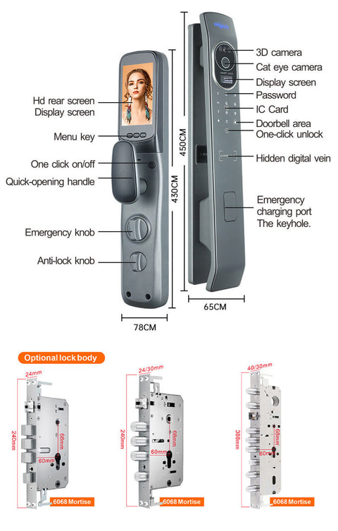 Biometric Smart Door Lock  - F034