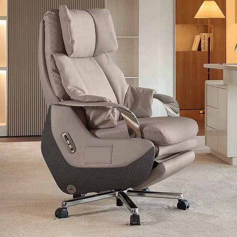 LuxeRecline Elite Executive Massage Chair- Grey