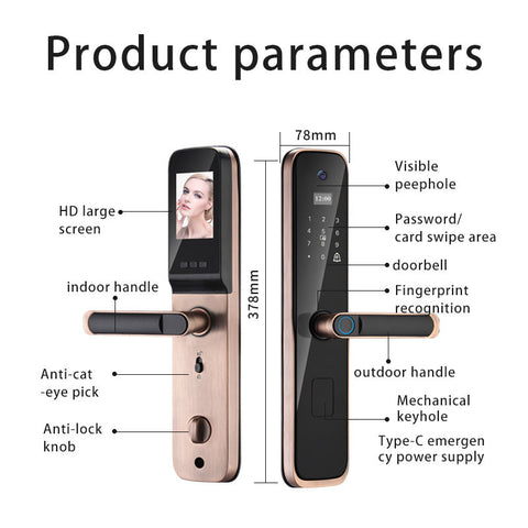Biometric Smart Door Lock  - S020C