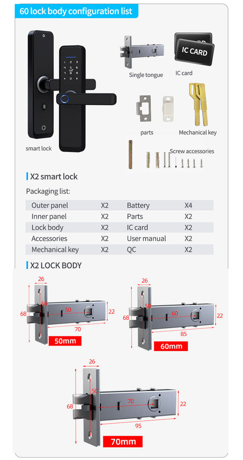 Biometric Smart Door Lock  - S009
