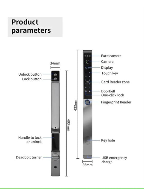 Biometric Smart Door Lock  - F042