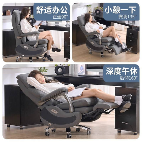 Luxury Electric Massage Executive Chair- Grey