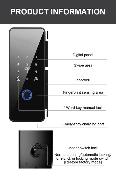 Biometric Smart Door Lock  - G012