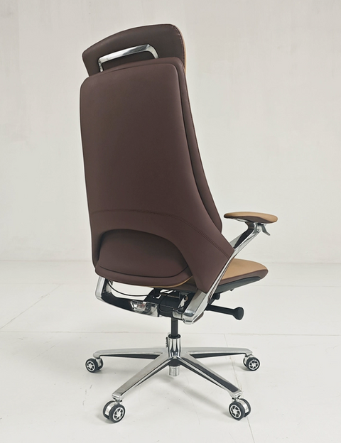 Italian Modern Lift Office Chair (Brown)
