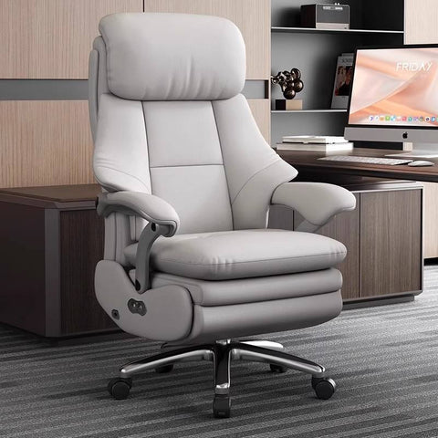 LuxeMassage Pro Executive Recliner Chair- Grey